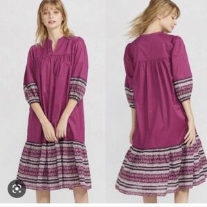 NWT Anna Sui Uniqlo Floral Midi Dress